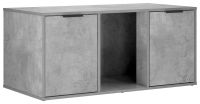 Chat meuble gris béton 100 x 49 x 45 cm Bois traité