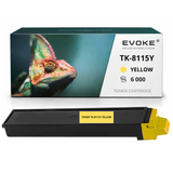 Evoke Compatible Toner for Kyocera Tk8115 Tk-8115 Tk-8115Y Tk8115Y Yellow 6000 Pages Ecosys M8124Cidn M8130Cidn M8130Cin