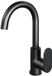 Brauer Black Edition Hoge Opbouw Wastafelmengkraan met Draaibare Ronde Uitloop Model C Mat Zwart