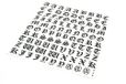 Quattroerre 1209 set letters Adesive Gothic