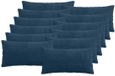 vidaXL - Kussensloop - 12 stuks - ALMELO - Marineblauw - 40 x 80 cm - corduroy