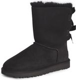 UGG Bailey Bow II Dames Klassieke Laarzen Zwart Leer Wol Maat 36