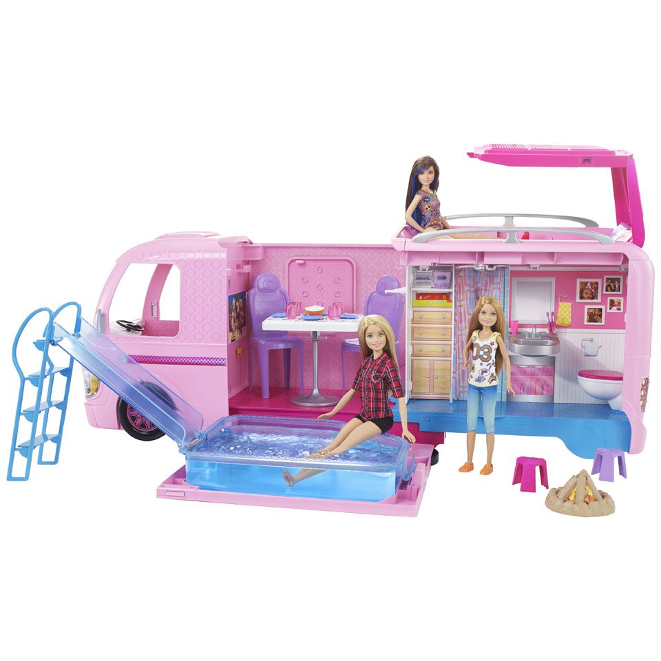 Barbie Droomcamper speelset - roze