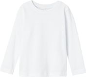 NAME IT Jongens NMMVOBBO LS NREG TOP NOOS Lange mouwen shirt - Katoen - Maat 110 - Bright White