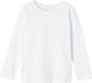 NAME IT Jongens NMMVOBBO LS NREG TOP NOOS Lange mouwen shirt - Katoen - Maat 110 - Bright White