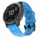 By Qubix - Siliconen bandje - Blauw - 26mm Quickfit - Geschikt voor Garmin Instinct 3 - 50mm