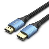 Watio Wave HDMI-kabel, High Speed Kabel Versie 2.1, 2m, 4K, met stekker aan beide uiteinden, blauw