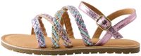 Next Meisjes Gevlochten Sandalen met Bandjes - Metallic