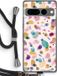 Case Company® - Google Pixel 7 Pro Hoesje met Koord - Terrazzo Memphis - TPU Back Cover
