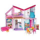 Barbie Malibu Villa Speelset - Poppenhuis met Meubels en Accessoires - Vanaf 3 Jaar