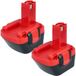 vhbw 2x batterie compatible avec Bosch Exact 12, Exact 700, 23612, 32612, 3360K, 3455, 22612, 3360, Exact 8, GDR 12V outil (3000 mAh, NiMH, 12 V)