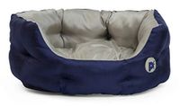 Petface Outdoor Paws Ovaal Bed voor Hond, Medium, M, Navy Blauw