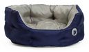 Petface Outdoor Paws Ovaal Bed voor Hond, Medium, M, Navy Blauw
