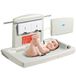 VEVOR Wandverzorgingsstation voor baby's, horizontale opvouwbare luiertafel, veiligheidsriemen, ophangstangen, gebruik in commerciële badkamers, babykasten voor pasgeborenen