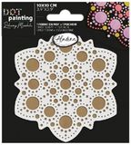 Aladine creatieve dot painting set mandala 10 cm voor kinderen.