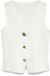 VERO MODA VMKYLIE SL VEST KNIT TOP EXP - Dames - Blouses - Maat S - Viscose/Polyester - Snow White