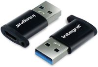 Integral INADUSB3.0CTOATW tussenstuk voor kabels Zwart