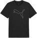 PUMA M TAD ESSENTIAL HEATHER CAT TEE Heren Sportshirt - Puma Black Heather