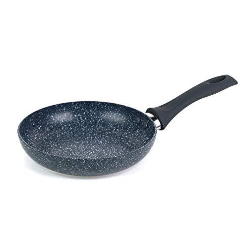 Russell Hobbs RH00840EU Frying Pan Blue Marble 20cm Non-Stick Dual Layer, Induction Hob Suitable, Cook With Less Oil, Soft Bakelite Handle Pressed Aluminium