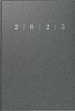 rido/idé Zakagenda model partner/industrie I (2025), 2 pagina's = 1 week, A7, 224 pagina's, kunststof omslag Reflection, antraciet