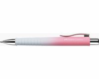Faber-Castell Polyball Intrekbare Balpen - Extra Vet - Blauw - Roze/Wit