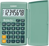 Casio zakrekenmachine Petite FX, groen