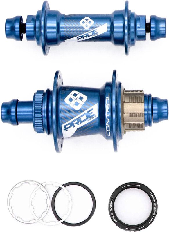 PRIDE Racing Control EXP Voor- & achternaaf Schijf CL, blauw