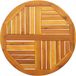 vidaXL Tafelblad rond Ø 70x2 cm massief acaciahout