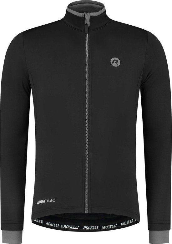 Rogelli Essential Fietsshirt - Lange Mouwen - Heren - Zwart - Maat XXL