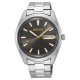 Seiko SUR343P1 Herenhorloge - Zwart - Saffierglas - 40mm - Zilverkleurig