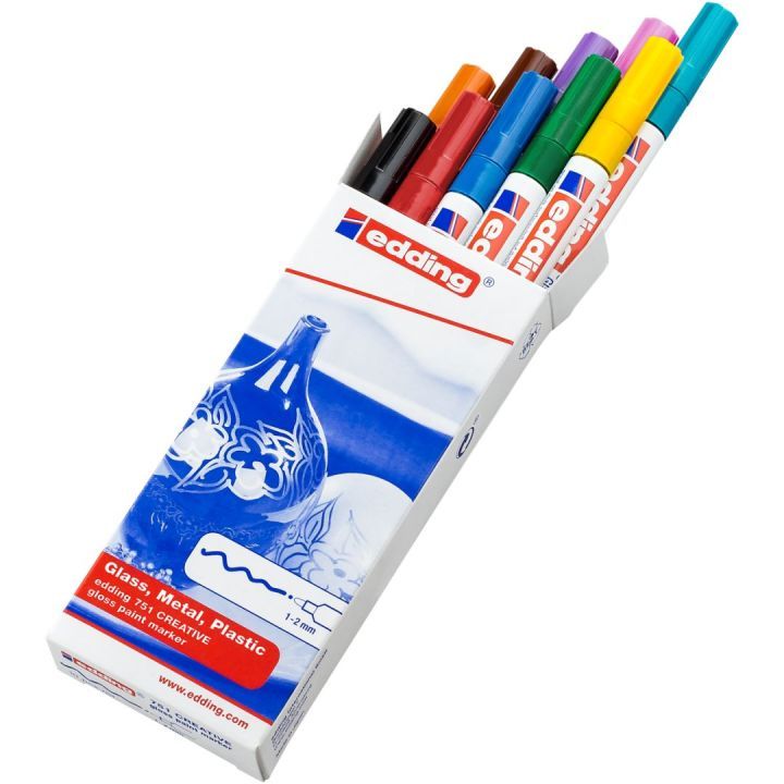 Edding 751 - 751S10 - Verf-stiften - Meerkleurig - 10 stuks