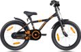 PROMETHEUS BICYCLES Kinderfiets 18 inch zwart mat oranje BMX