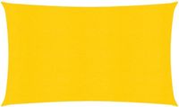 vidaXL Zonnezeil 160 g/m² 2x5 m HDPE Geel