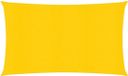 vidaXL Zonnezeil 160 g/m² 2x5 m HDPE Geel