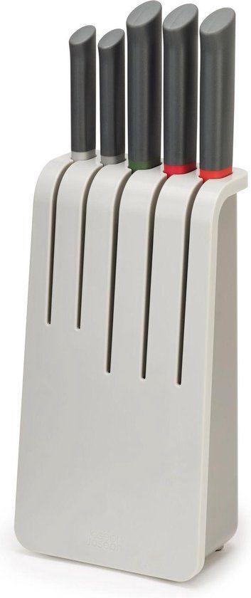 Joseph Joseph Duo Messenset - 5-delig - Grijs/Rood