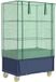 vidaXL Plantenbak verhoogd met hoes en wielen 80x50x182 cm rattanlook