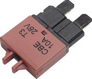 Hansor Circuit Breaker Standard, type 3, Manual Reset, 10A CBE3 Series 10A Zekeringautomaat standaard vlakzekering 10 A Rood