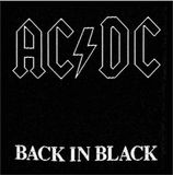 Razamataz AC/DC - Back In Black Patch - Zwart