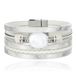 Deja Jewels Lookinggoodtoday Layered Armband Vintage met Steen - Zilver
