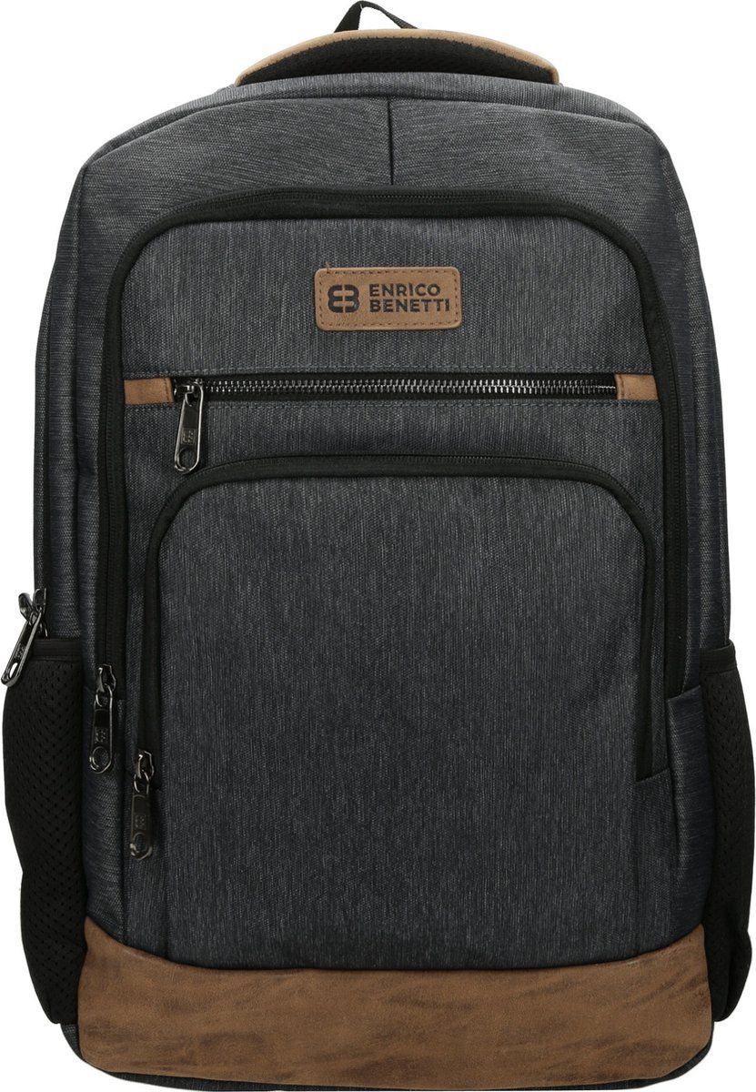 Enrico Benetti München 62120 Laptop rugzak 17" - Grijs - Polyester - 2022