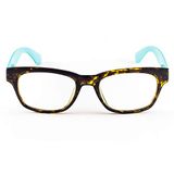 Contacta Legend Demi lichtblauw + 3,00 - leesbril - blauw rood Demi met kleurrijke stangen - heren dames - met brillenetui - 30 g