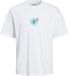 JACK & JONES JORDECAL TEE SS CREW NECK TG PLS T-shirt Homme Coton Coupe ample EU5XL US3XL Bright White Printemps/Été 2024