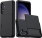 Selected by GSMpunt.nl Hoesje met Kaarthouder Slider Geschikt voor Samsung Galaxy A56 / A36 | Back Cover Pasjeshouder Achterkant | Kaarthouder voor Twee Pasjes | Zwart