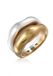 Elli PREMIUM Ring Bandring 925 Sterling Zilver Vergoldet Dames