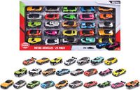 Dickie Toys Speelgoedvoertuigen Superpack van 25 Miniatuurauto's