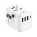 Offgridtec Reisadapter Universal Wereldwijd 3X USB-A en 1x USB-C Wit