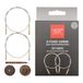 Lantern Moon Verwisselbare breinaaldkabels – 2 x 40” 100cm vaste koorden – 2 houten eindkappen & 1 spangereedschap – nylon gecoat roestvrij staal