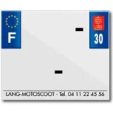 Top Plaq Blanco PVC nummerplaatstrip Top Plaq 30