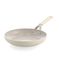 KitchenAid Aluminium Koekenpan Keramisch Antiaanbak, 24 cm, PFAS-Vrij, Inductiegeschikt, RVS-Greep, Ovenbestendig, Vaatwasmachinebestendig, Almond Cream