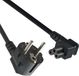 ACT Netsnoer Schuko CEE 7/7 male (haaks) - C5 (haaks) IEC 60320 zwart 1,8 m AK5005